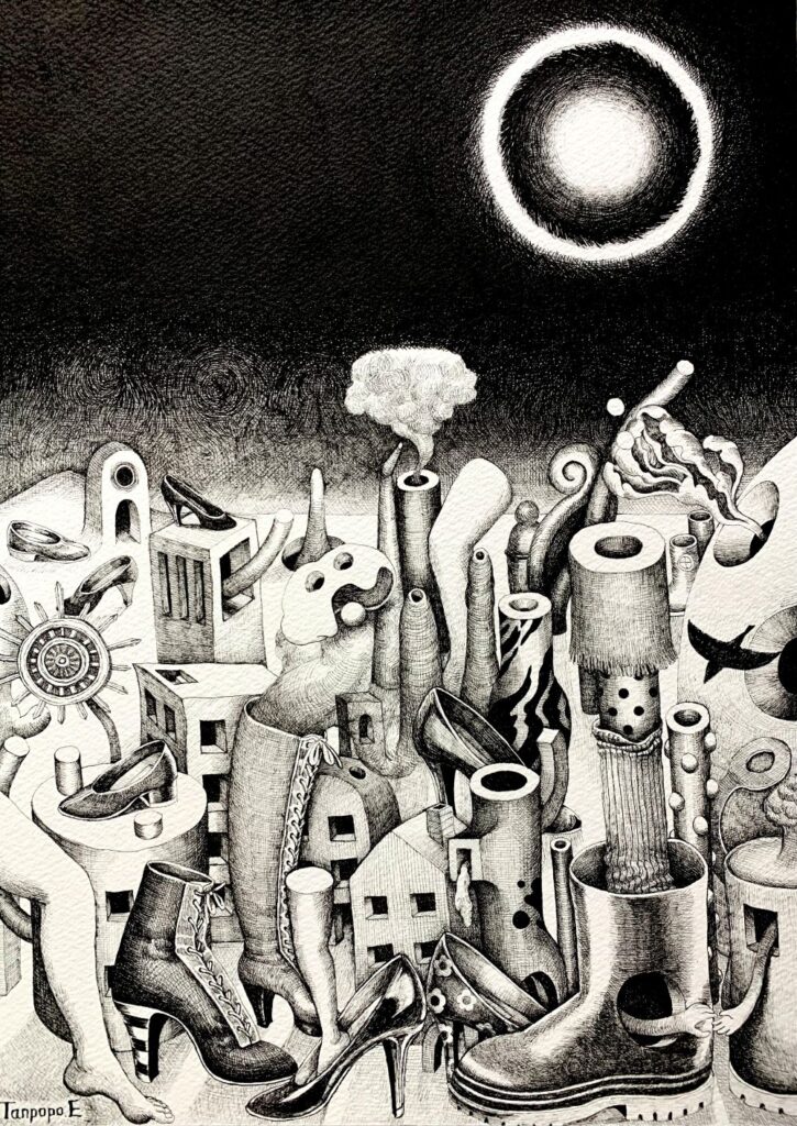 江崎たんぽぽ　作品展　「出発地点」